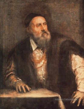 Titian œuvres - Autoportrait Tiziano Titien